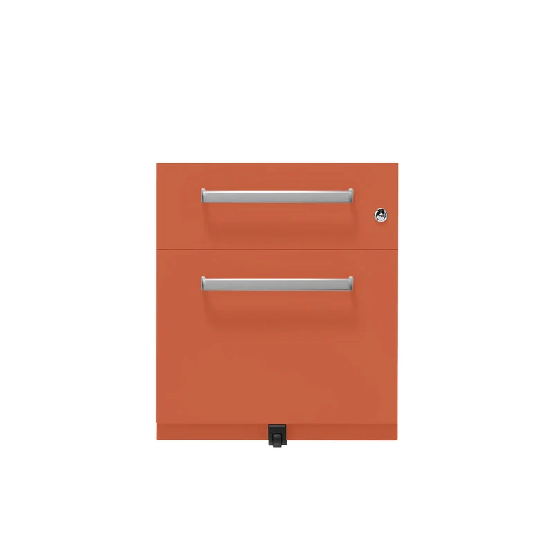 Rollcontainer Note™ | 2 Schubladen , Tiefe 565 mm, Designgriff
