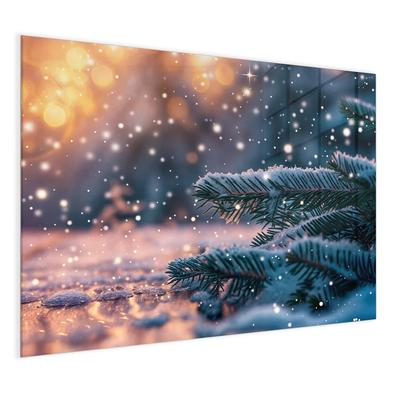 Magnettafel - Winterliche Tannenzweige