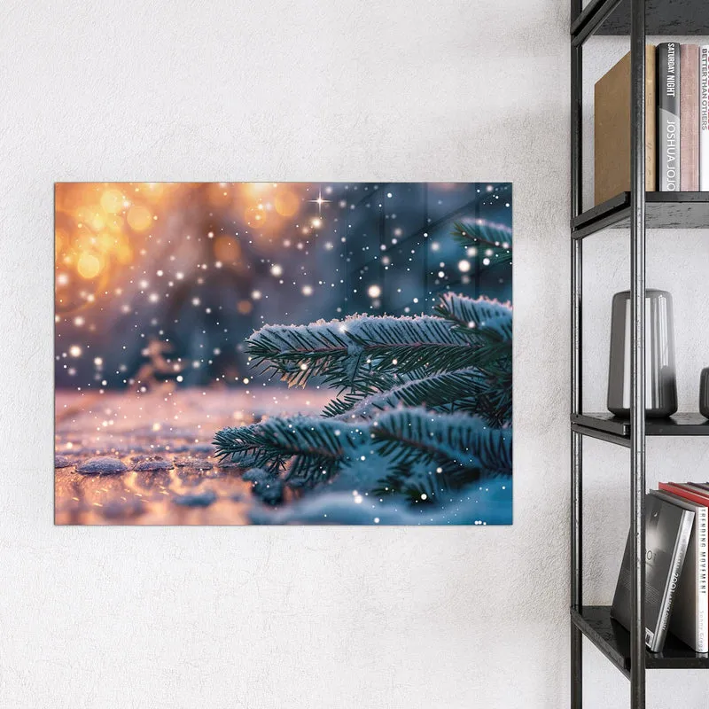 Magnettafel - Winterliche Tannenzweige