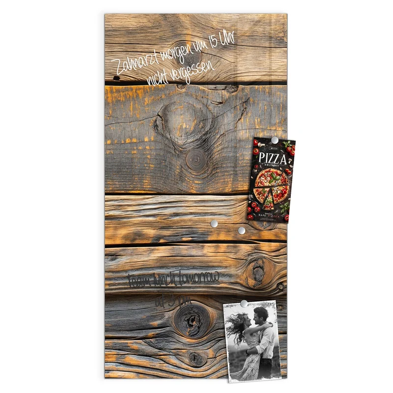 Magnettafel - Rustikale Holzplanken