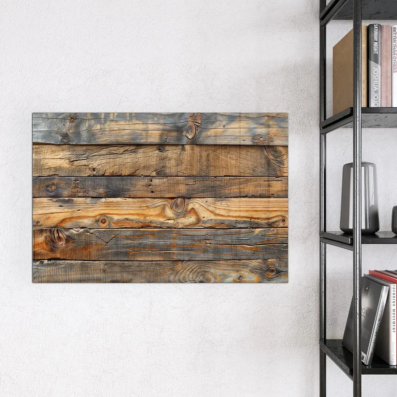 Magnettafel - Holzwandoptik