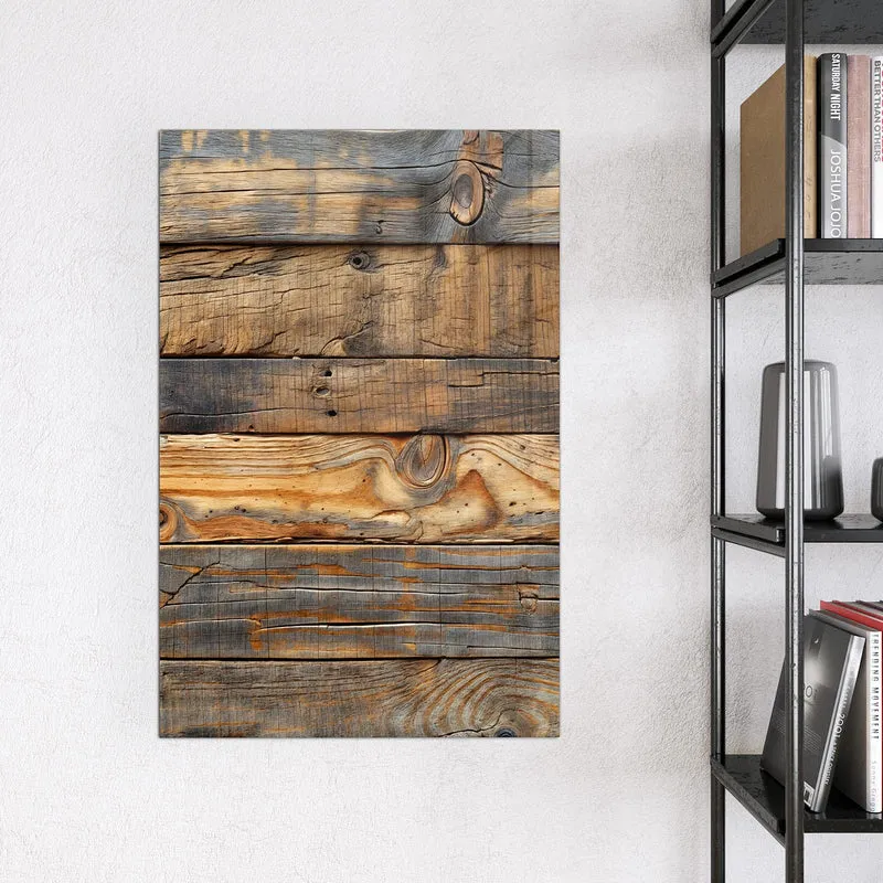 Magnettafel - Holzwandoptik