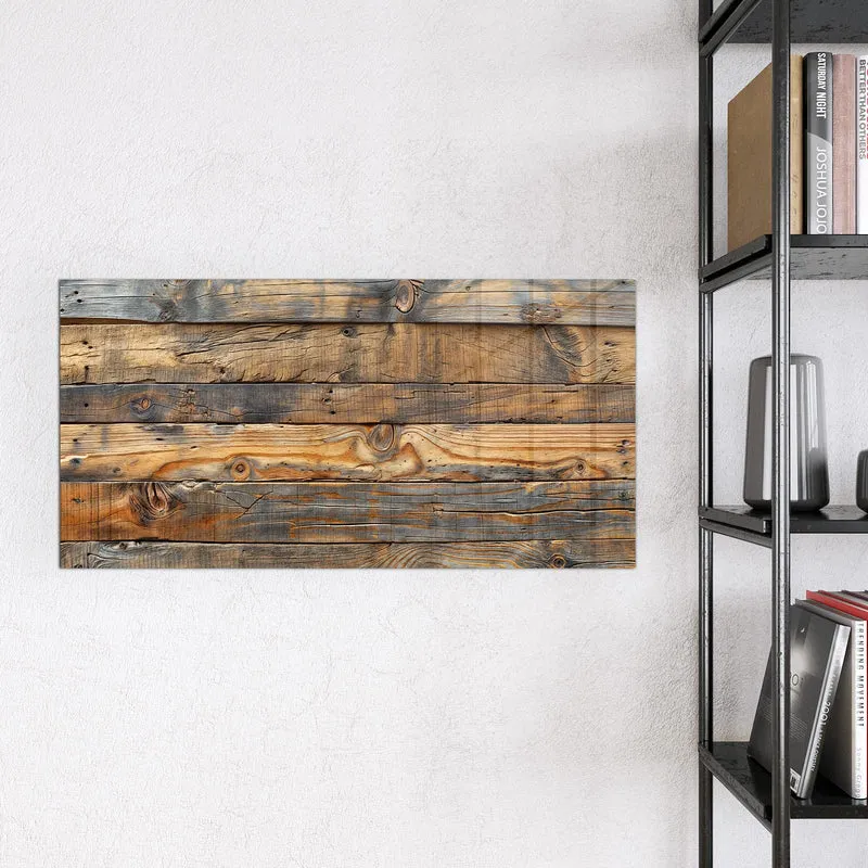 Magnettafel - Holzwandoptik