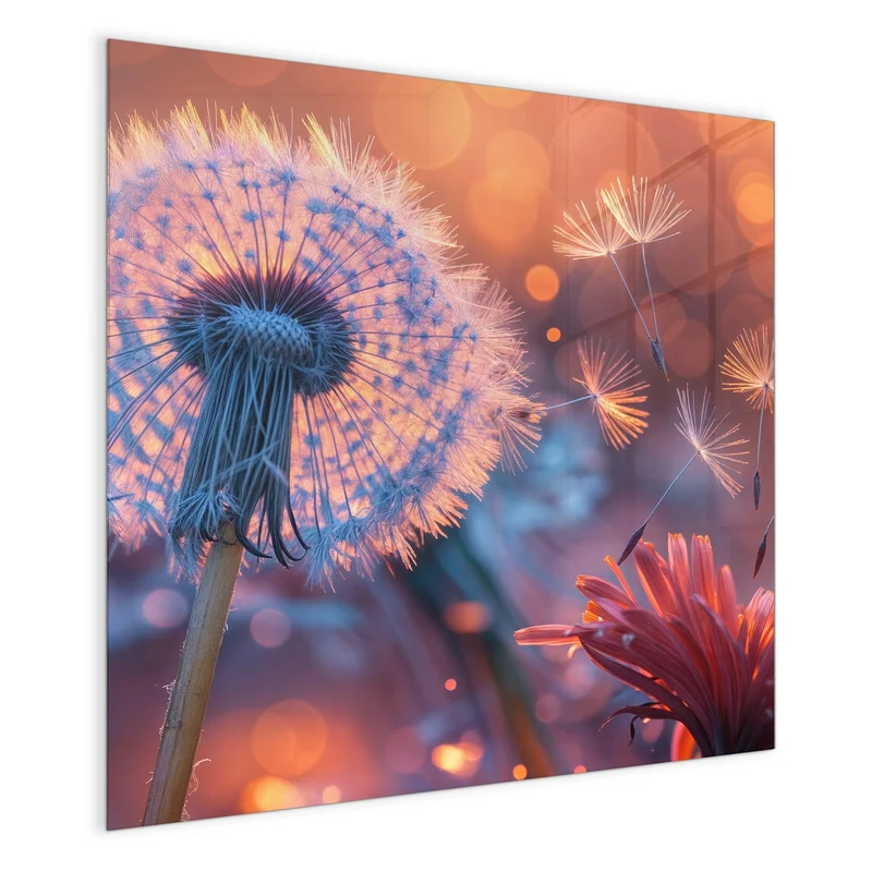 Magnettafel - Glühende Pusteblume