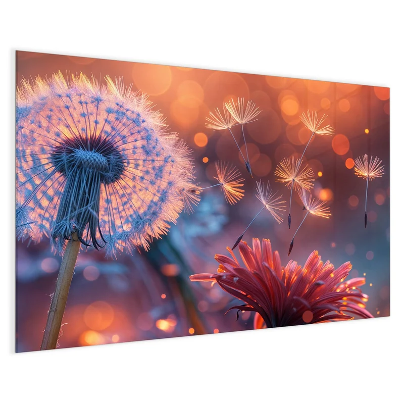Magnettafel - Glühende Pusteblume