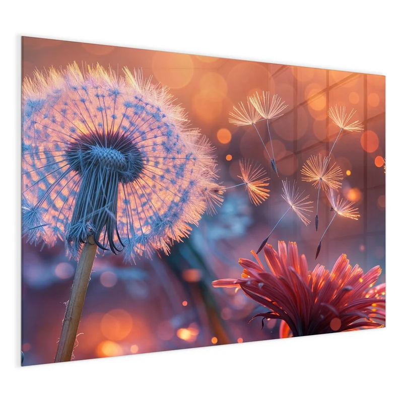 Magnettafel - Glühende Pusteblume
