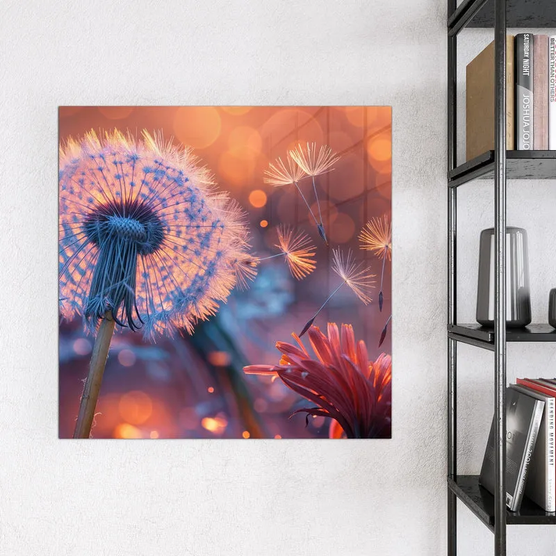 Magnettafel - Glühende Pusteblume