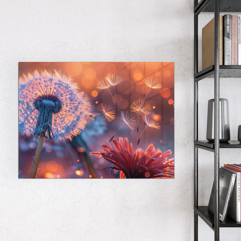 Magnettafel - Glühende Pusteblume