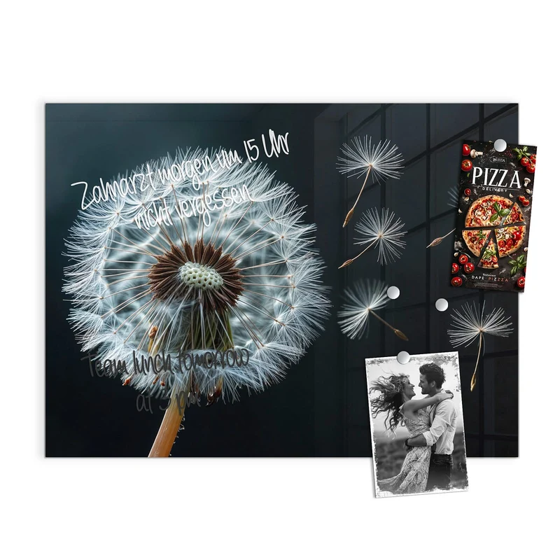 Magnettafel - Fliegende Pusteblume