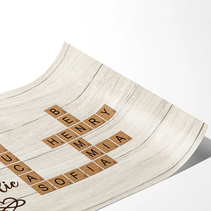 Liebe Familie Puzzle - Personalisiertes Geschenk | Poster für die Familie