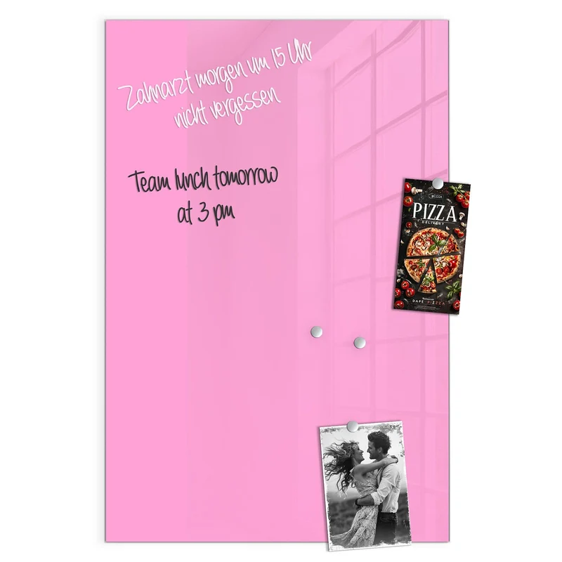 Magnettafel - Rosa Hintergrund