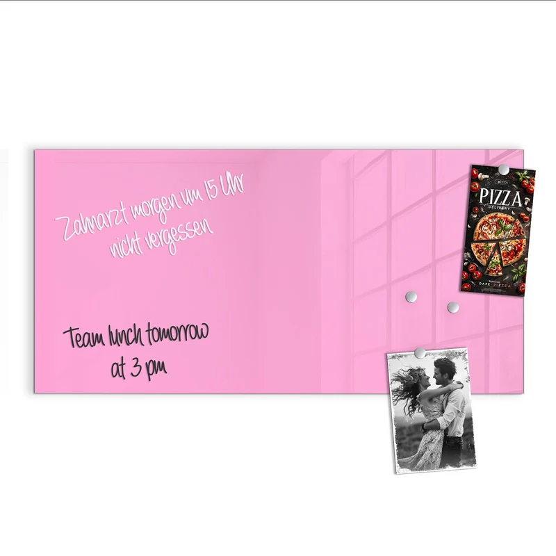 Magnettafel - Rosa Hintergrund