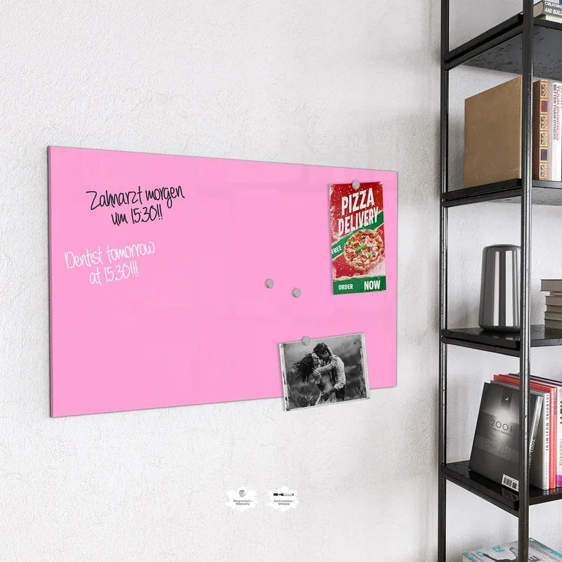 Magnettafel - Rosa Hintergrund