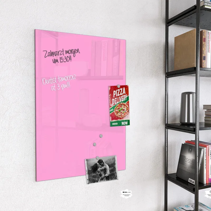 Magnettafel - Rosa Hintergrund