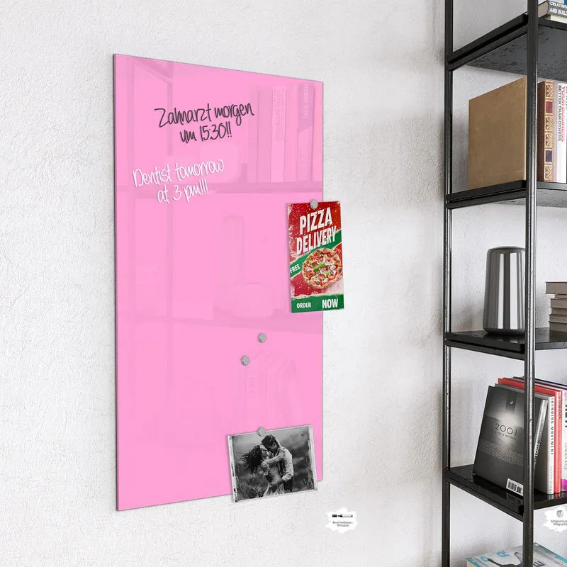 Magnettafel - Rosa Hintergrund