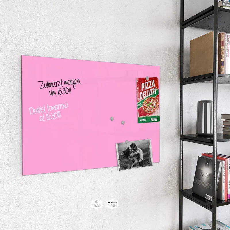Magnettafel - Rosa Hintergrund