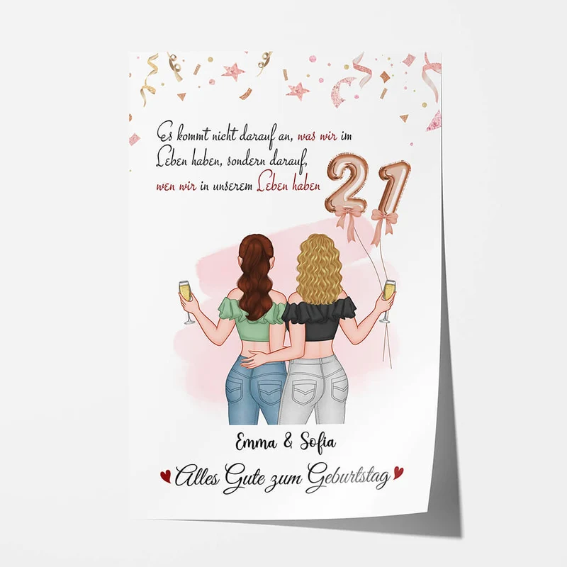 Personalisiertes Wen In Unserem Leben Geburtstag Poster