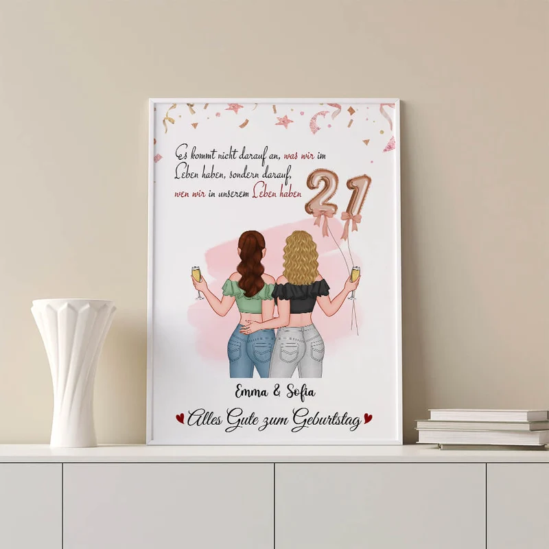 Personalisiertes Wen In Unserem Leben Geburtstag Poster