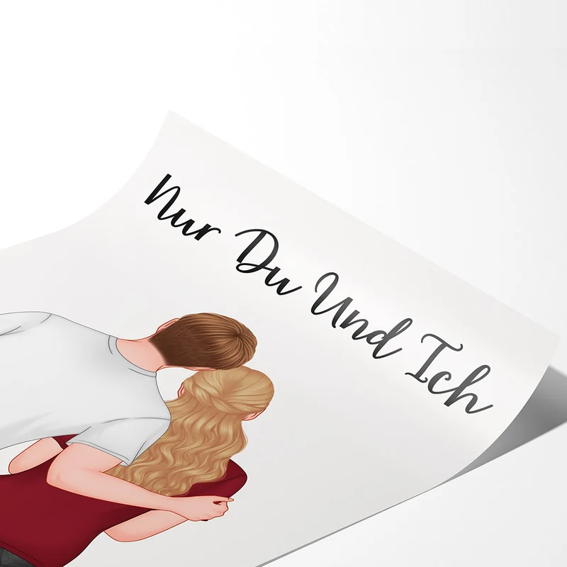 Nur Du Und Ich - Personalisierte Geschenke | Poster für Paare/Pärchen