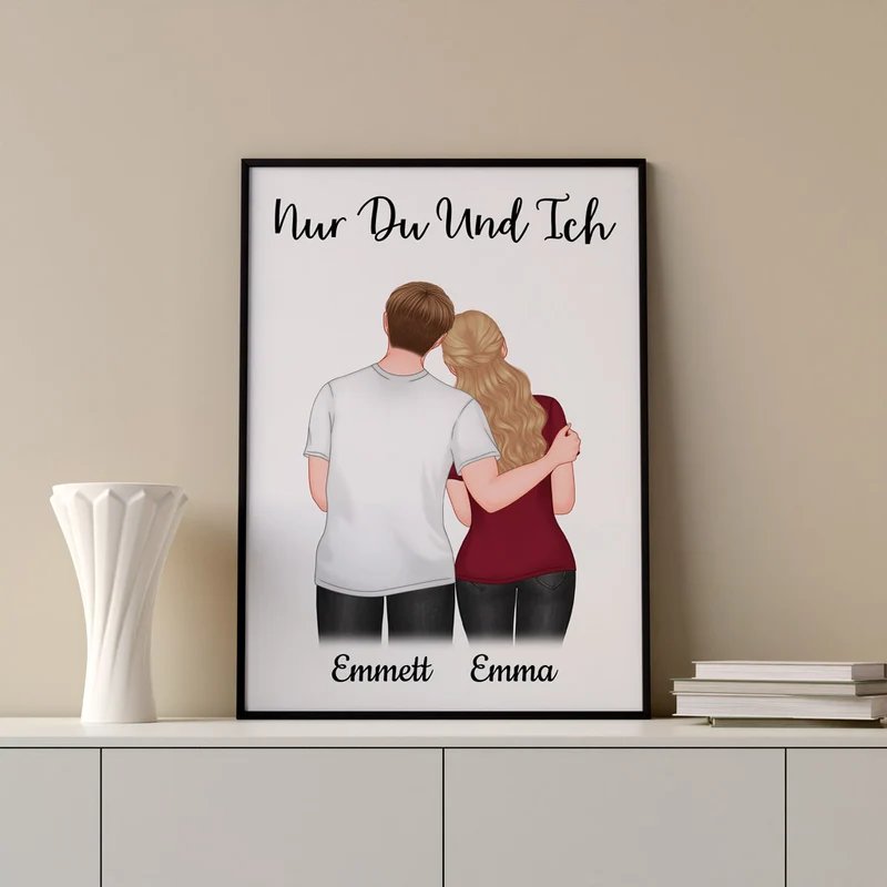 Nur Du Und Ich - Personalisierte Geschenke | Poster für Paare/Pärchen
