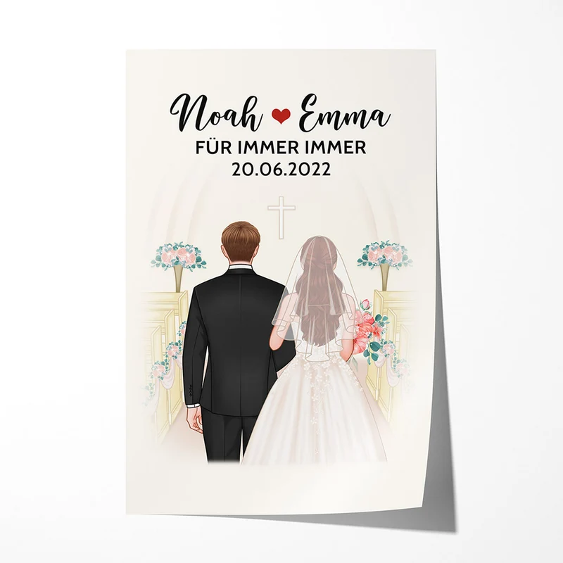 Für Immer Immer - Personalisierte Geschenke | Poster für Paare/Pärchen