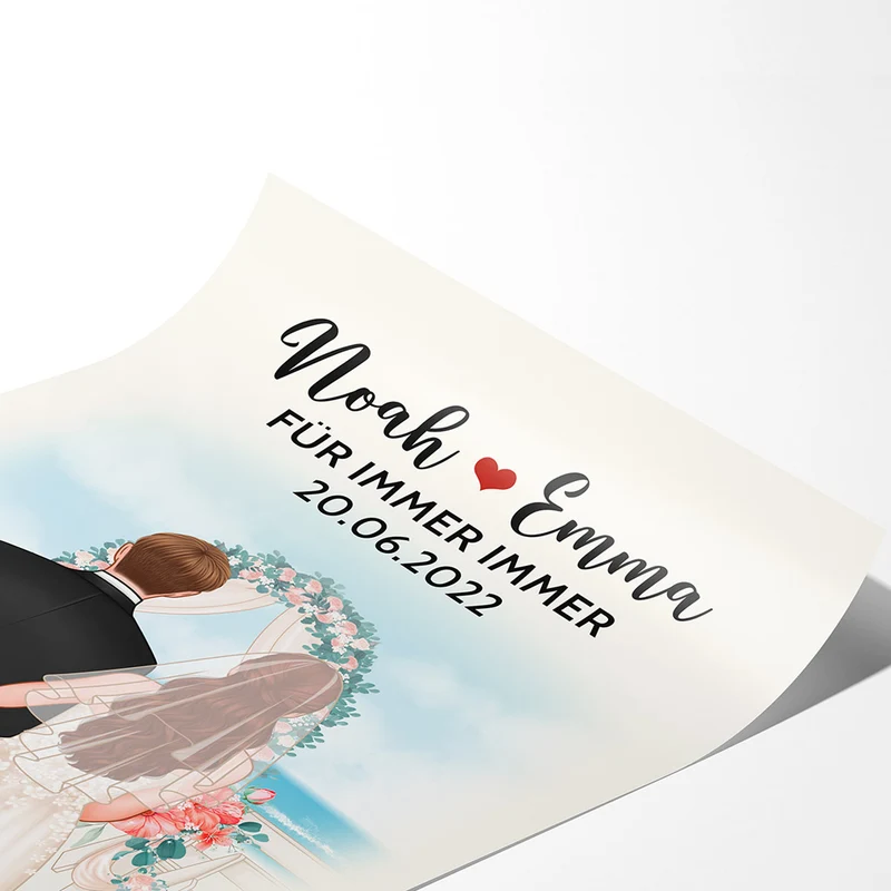 Für Immer Immer - Personalisierte Geschenke | Poster für Paare/Pärchen