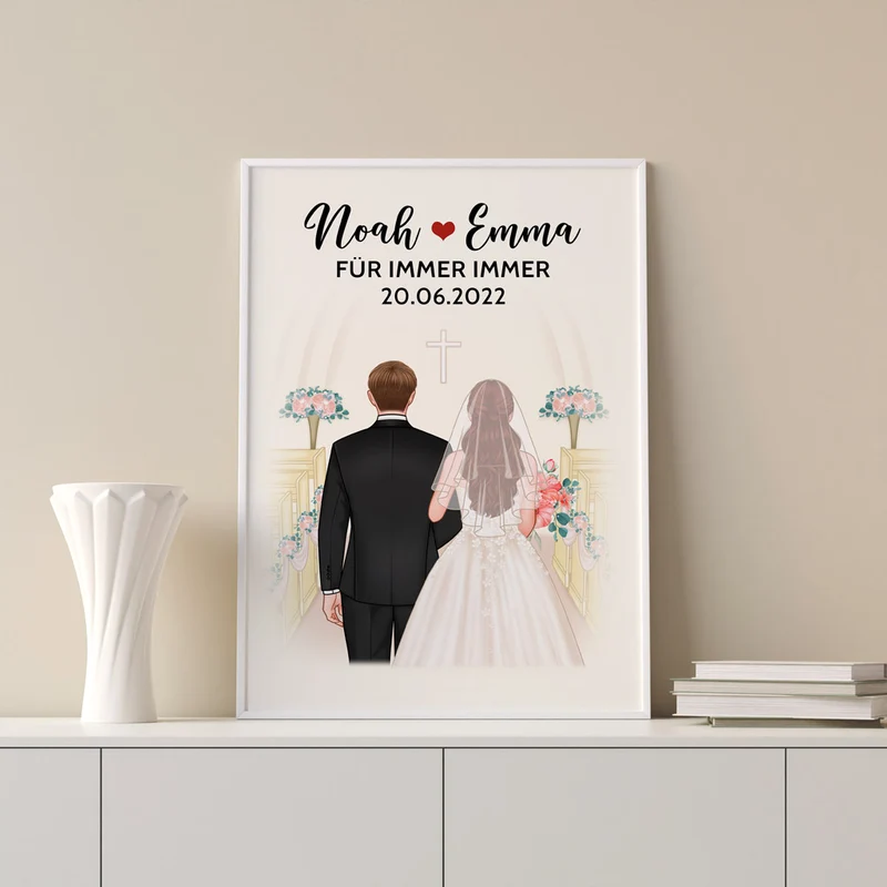 Für Immer Immer - Personalisierte Geschenke | Poster für Paare/Pärchen