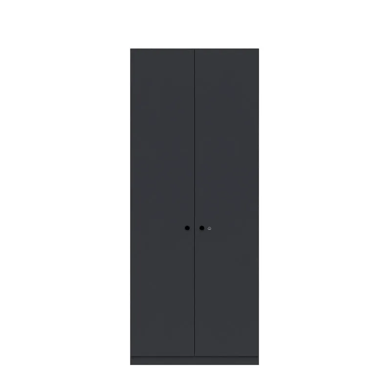 Flügeltürenschrank Pren | mit Garderobeneinsatz, Hutboden, Schuhfach | H1970 x B 800 x T 500mm