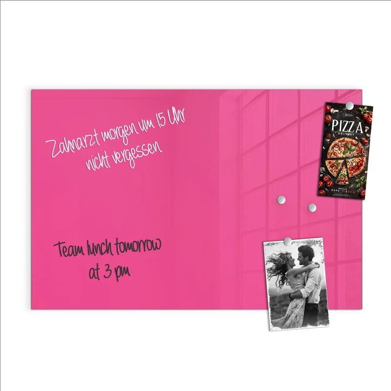 Magnettafel - Pinker Hintergrund