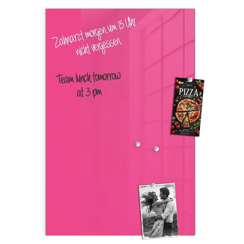 Magnettafel - Pinker Hintergrund