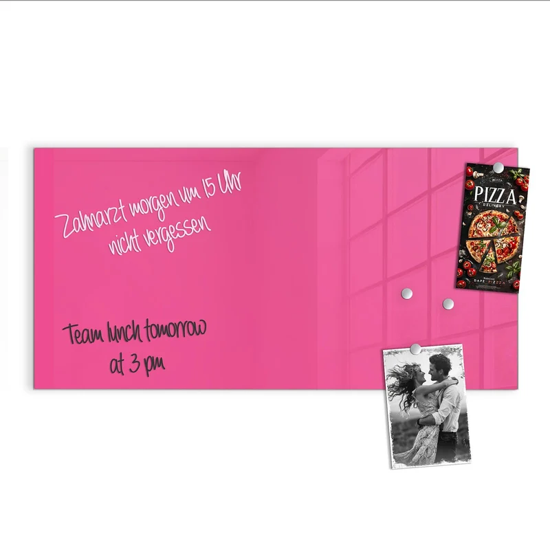 Magnettafel - Pinker Hintergrund