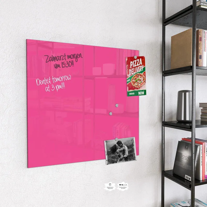 Magnettafel - Pinker Hintergrund