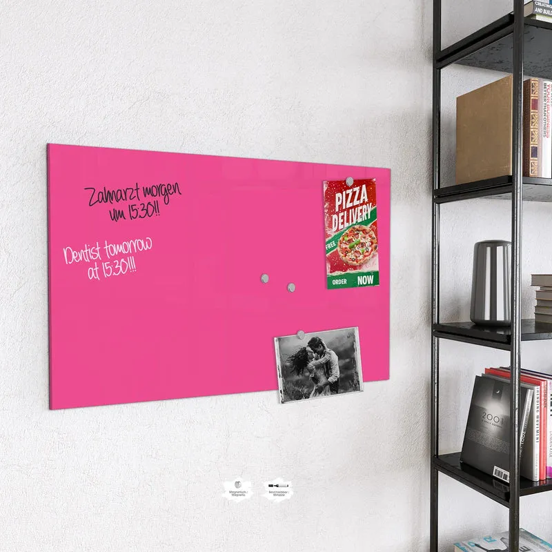 Magnettafel - Pinker Hintergrund