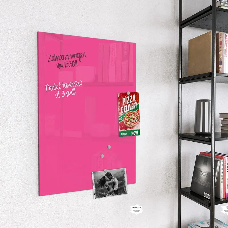 Magnettafel - Pinker Hintergrund