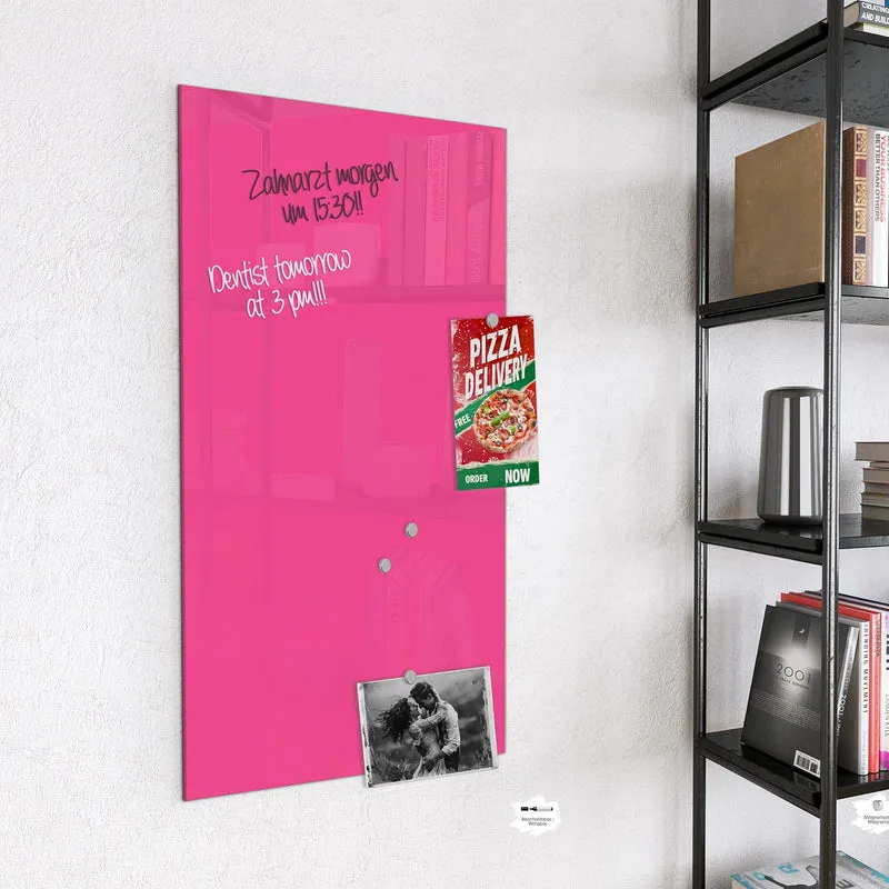 Magnettafel - Pinker Hintergrund