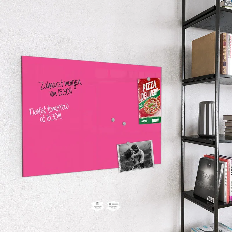 Magnettafel - Pinker Hintergrund