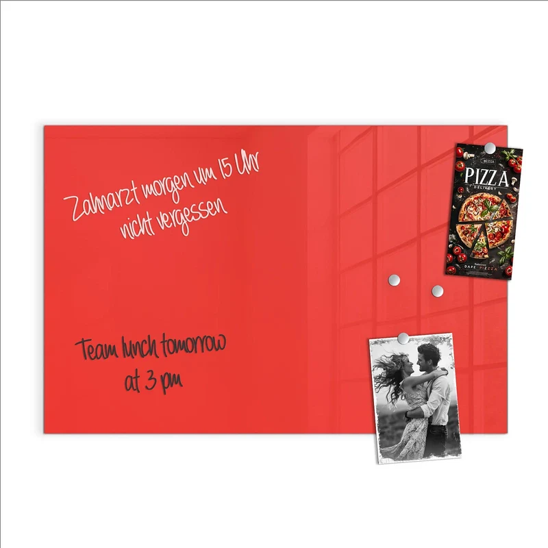 Magnettafel - Feuerrot