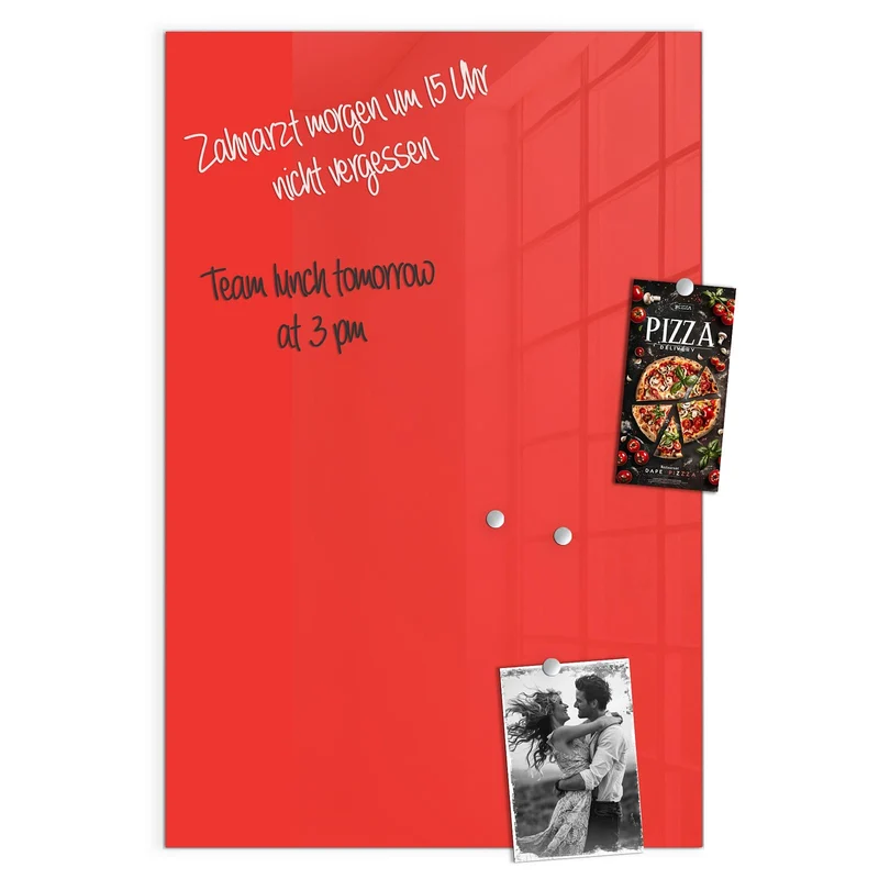 Magnettafel - Feuerrot