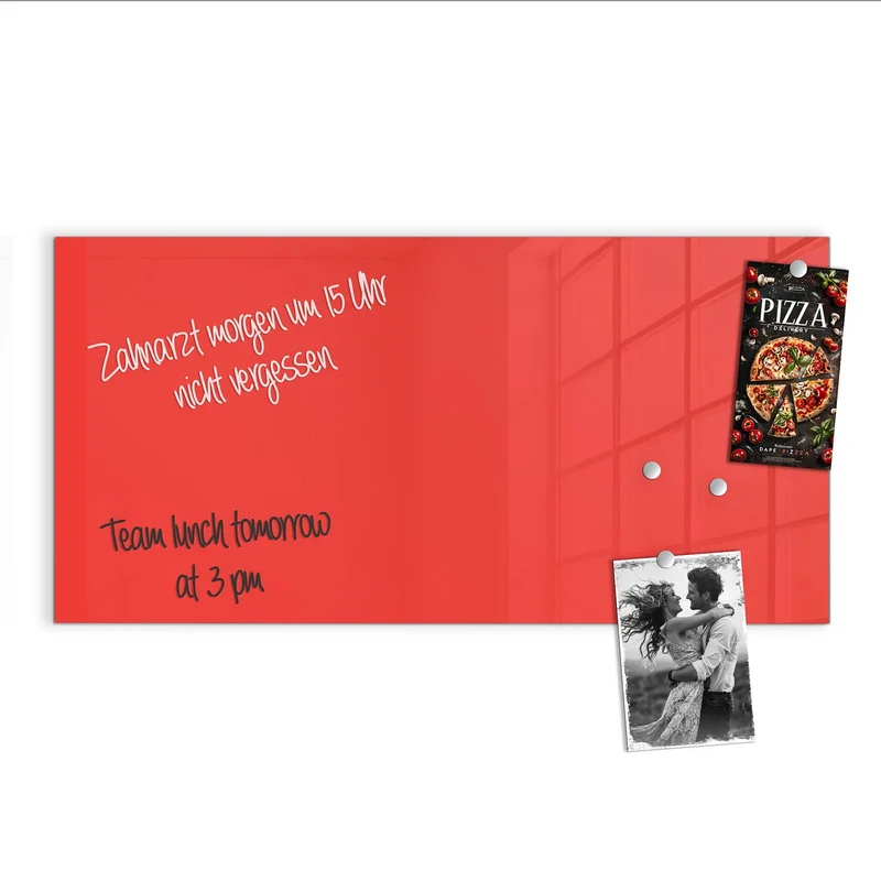 Magnettafel - Feuerrot