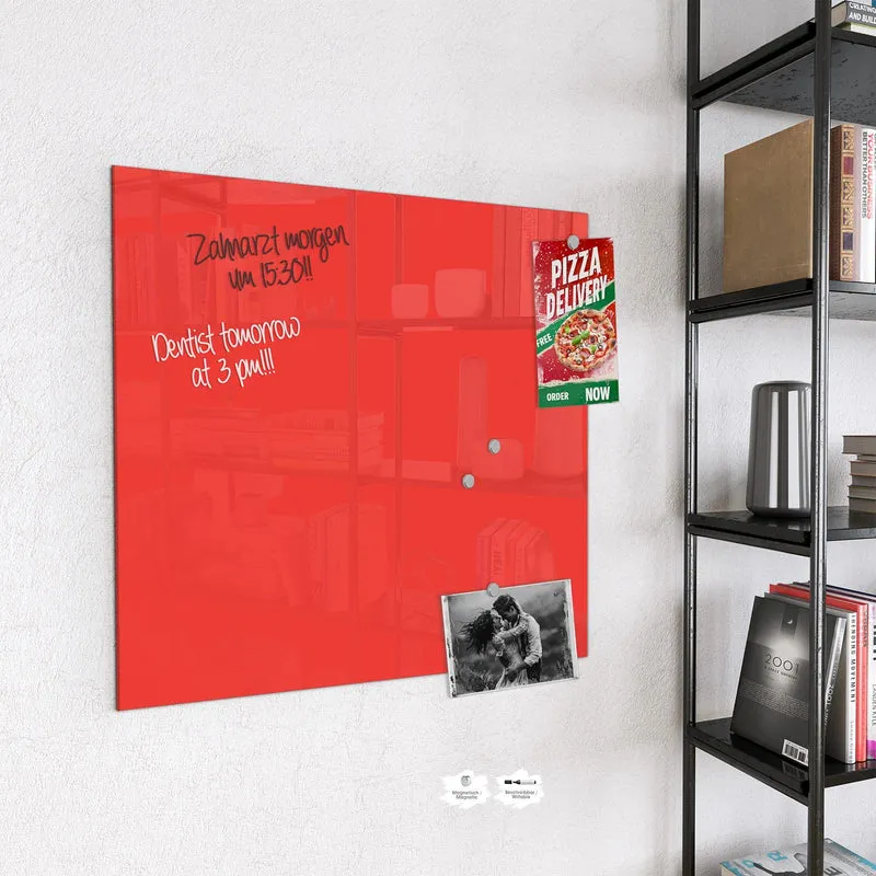 Magnettafel - Feuerrot