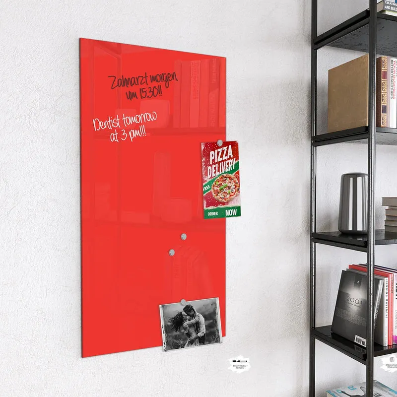 Magnettafel - Feuerrot