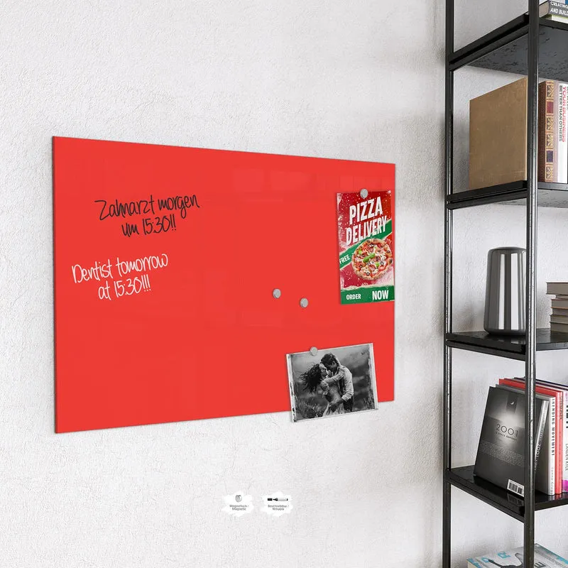 Magnettafel - Feuerrot