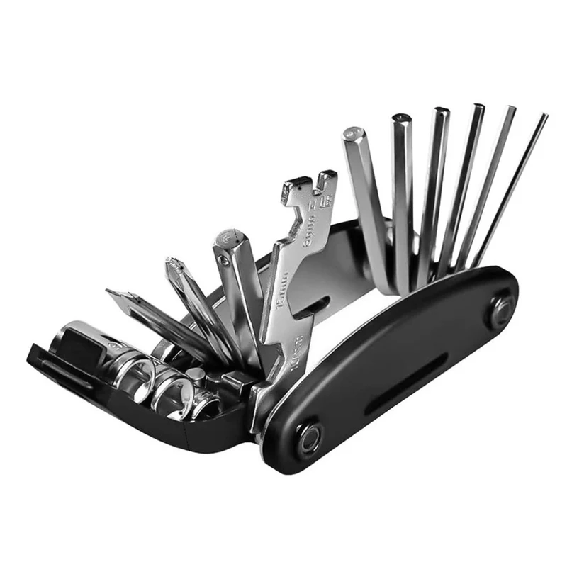 Multitool Fahrrad Werkzeug Multifunktionswerkzeug Reparatur Set Kit MTB 16 in 1