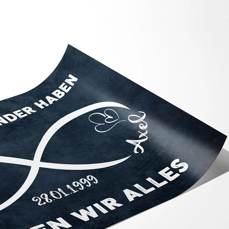 Wenn Wir Einander Haben - Personalisierte Geschenke | Poster Für Paare/Pärchen