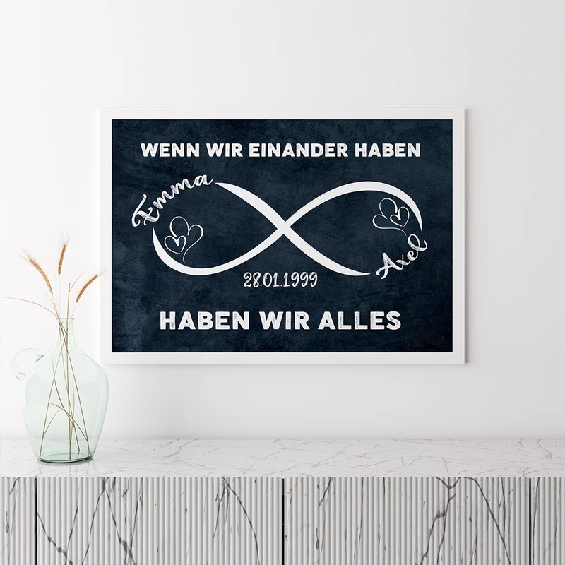 Wenn Wir Einander Haben - Personalisierte Geschenke | Poster Für Paare/Pärchen