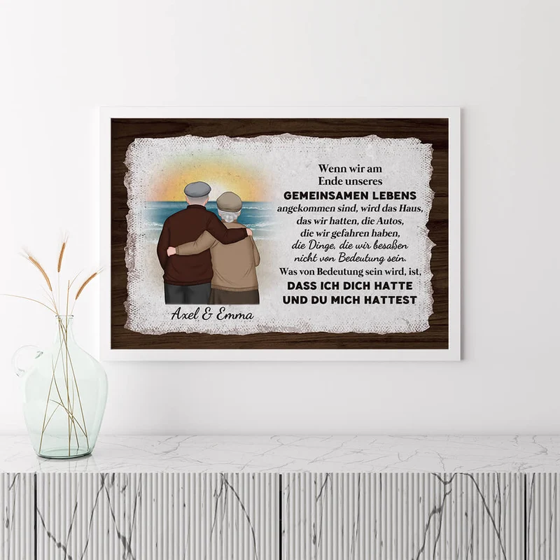 Ich Dich Hatte Und Du Mich Hattest - Personalisierte Geschenke | Poster Für Paare/Pärchen