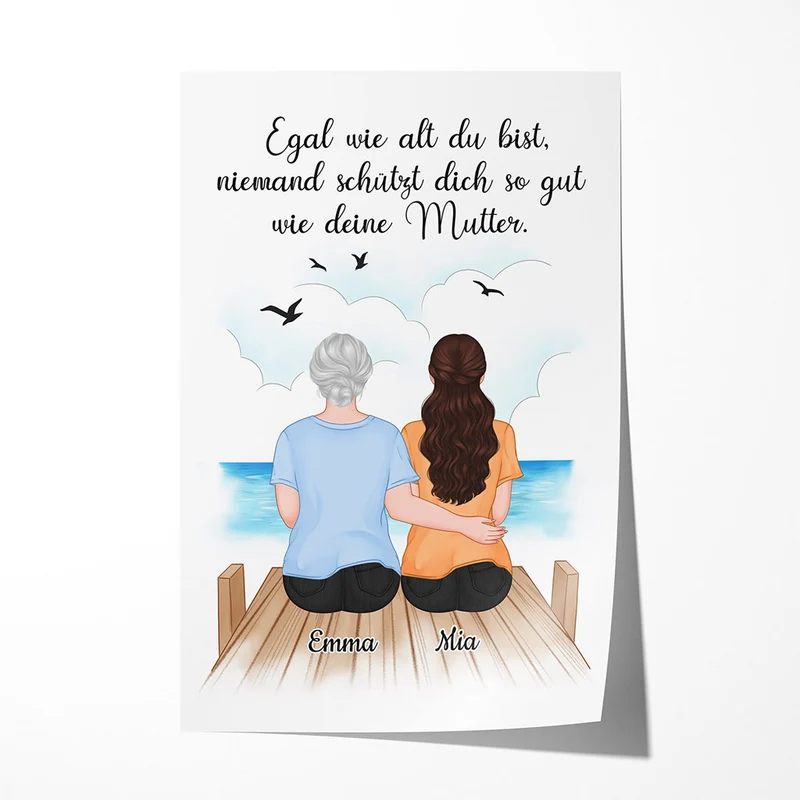 Egal Wie Alt Du Bist - Personalisierte Geschenke | Poster für Mama