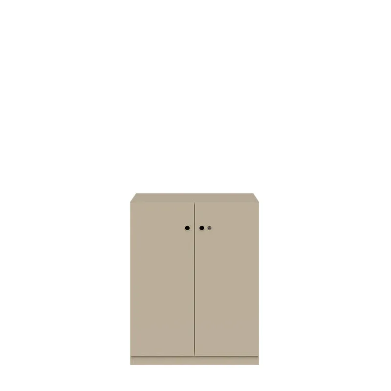 Flügeltürenschrank Pren | 2 Fachböden für 2,5 OH | H 1018 x B 800 x T 500mm